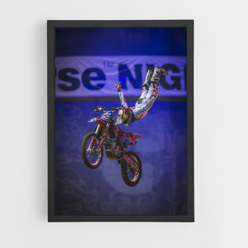 Poster Trickster en Action – affiche Motocross freestyle (vue 2)